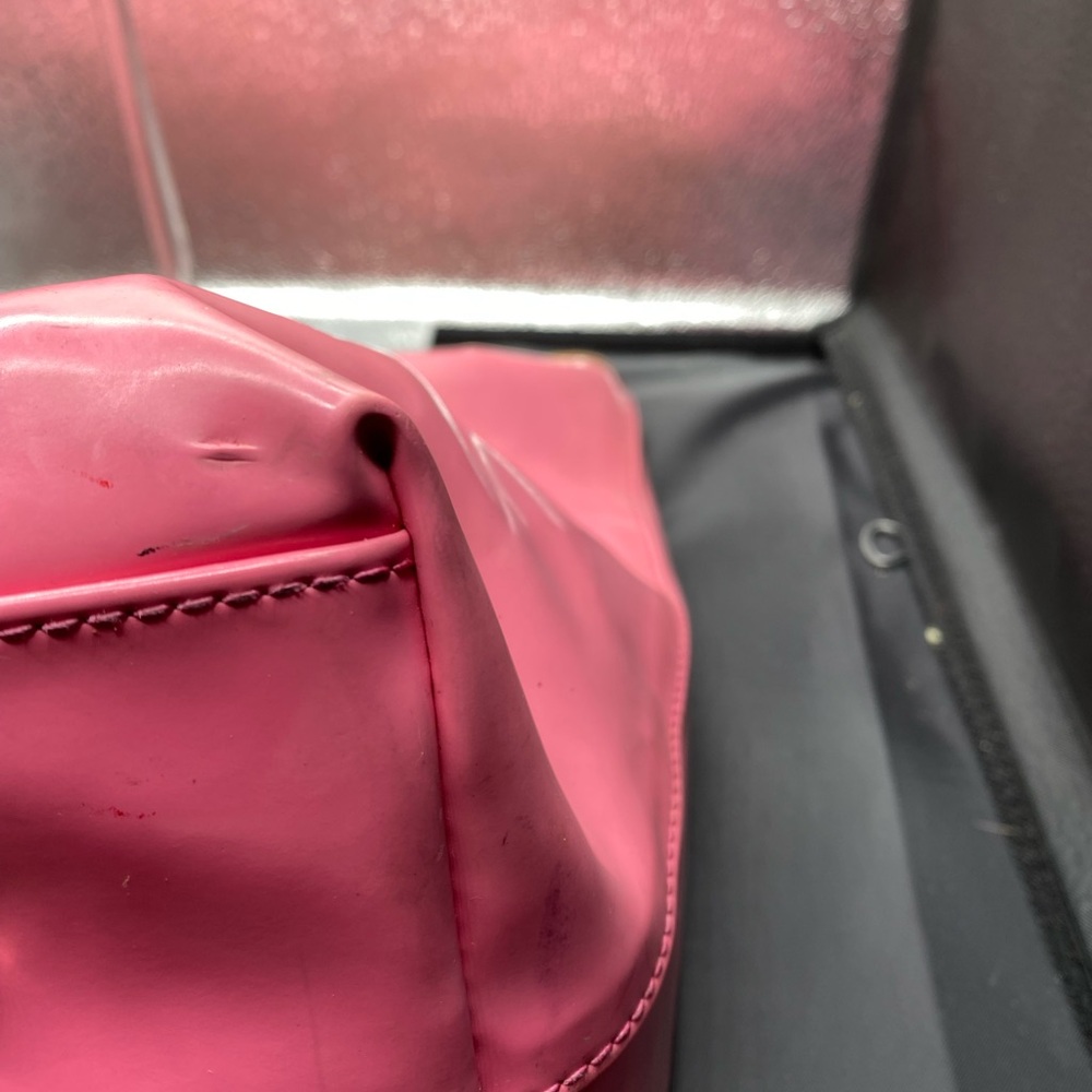 661 Dooney&Bourke pink patent tote Preowned PROJECT BAG###### - Picture 11 of 13